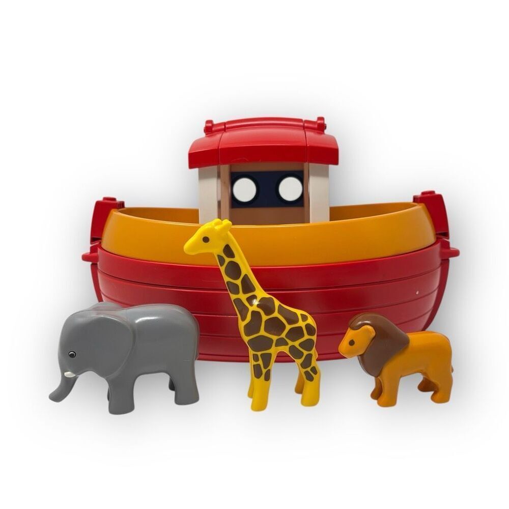 Playmobil 123 My Take Along Noah's Ark Playset Animals Geobra 2010 Toy